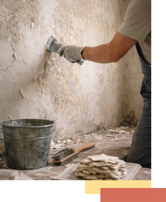 Удаление старой краски со стен в Новокубанске качественно и быстро