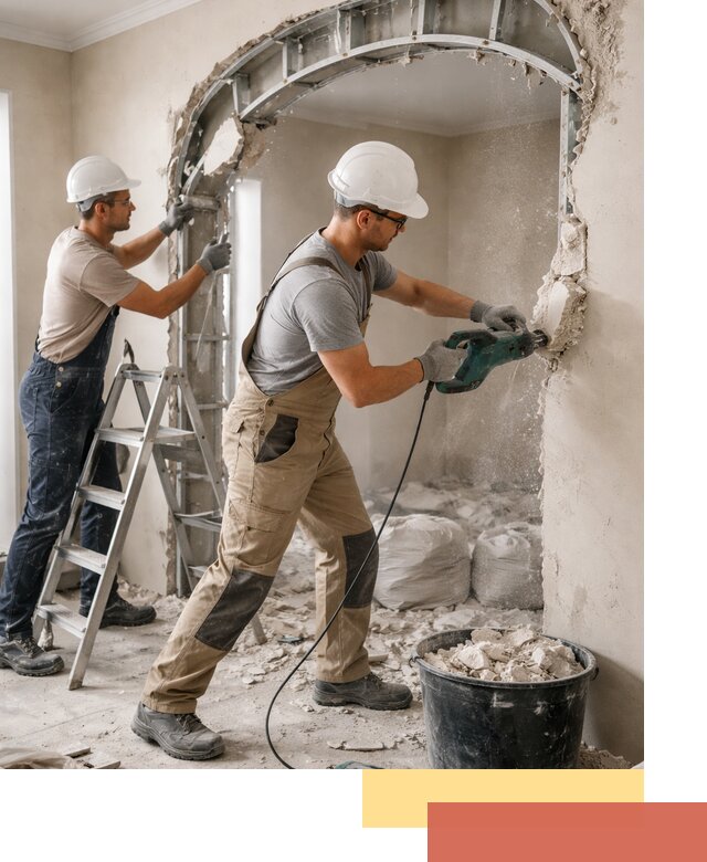 Демонтаж гипсокартонной арки в Новокубанске быстро и аккуратно