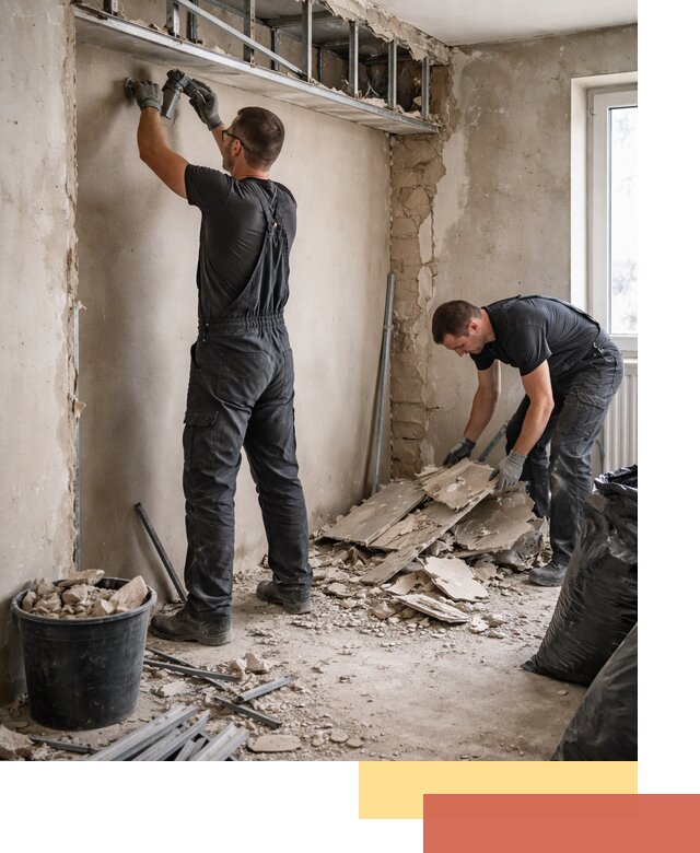 Демонтаж короба из гипсокартона в Новокубанске быстро и аккуратно