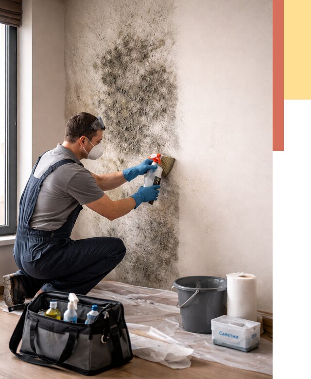 Удаление плесени со стен в Новокубанске от 2236 руб. — быстро и недорого | ОТДЕЛОЧНИК-Нкб