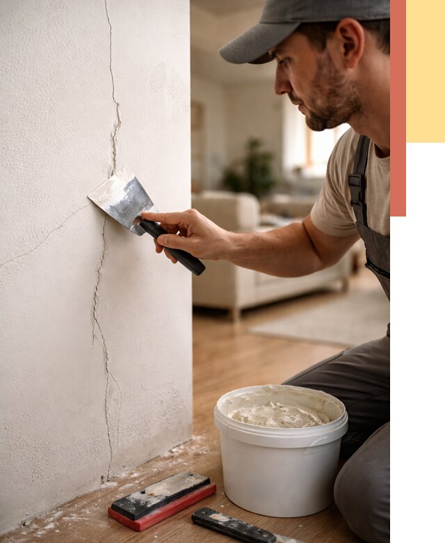 Заделка трещин и сколов в Новокубанске от 2548 руб. — быстро и недорого | ОТДЕЛОЧНИК-Нкб