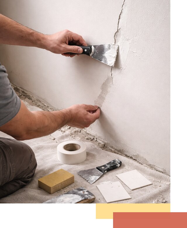 Заделка трещин и сколов в стенах и потолках в Новокубанске
