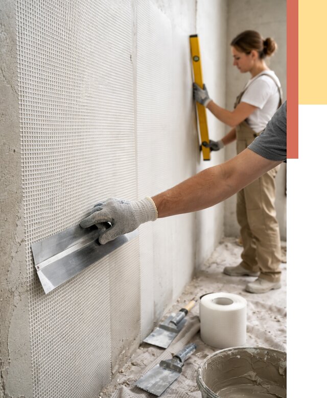 Армирование стен стеклосеткой в Новокубанске от 3327 руб. под ключ | ОТДЕЛОЧНИК-Нкб