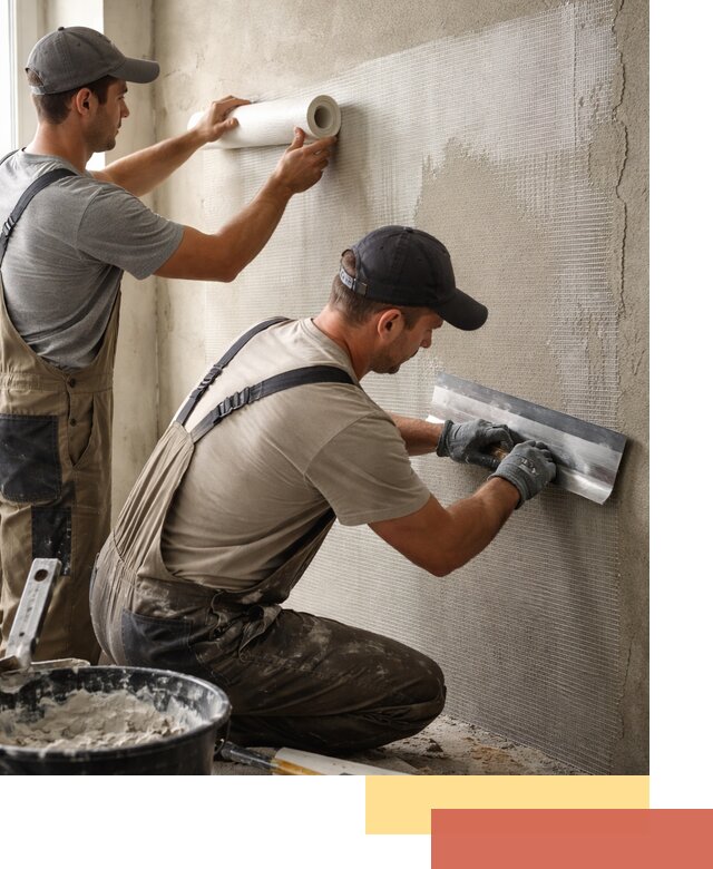 Армирование стен стеклосеткой в Новокубанске для прочной отделки