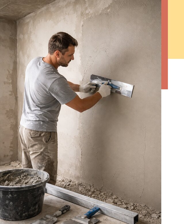 Штукатурка стен без маяков в Новокубанске от 7487 руб/м2 — услуги и цена | ОТДЕЛОЧНИК-Нкб