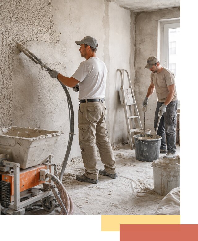 Машинная штукатурка стен в Новокубанске — быстро и качественно