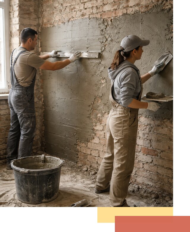 Штукатурка кирпичных стен в Новокубанске — качественно и надежно