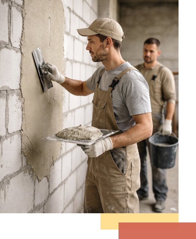 Штукатурка стен из газобетона в Новокубанске под ключ