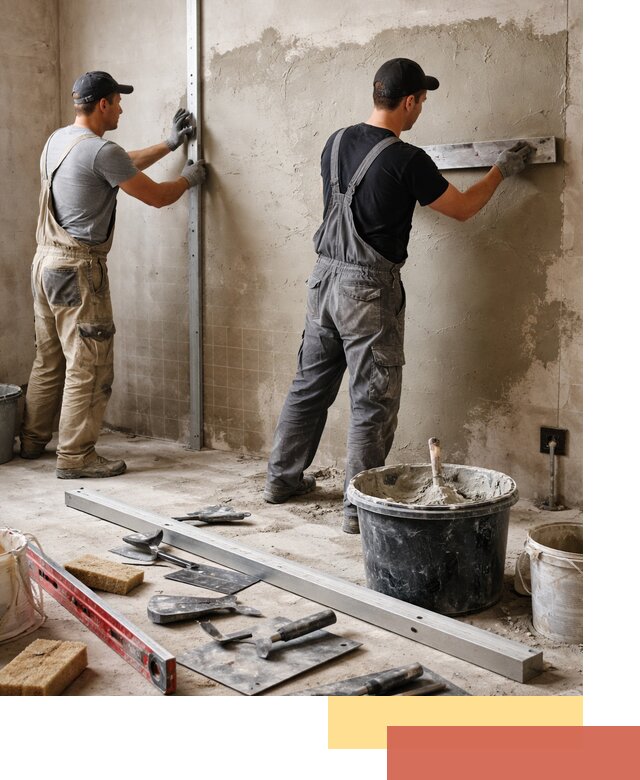 Профессиональная штукатурка стен под плитку в Новокубанске