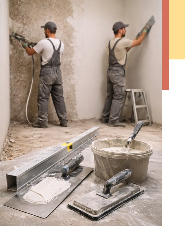 Штукатурка стен под обои в Новокубанске от 4679 руб./м2 — выравнивание под обои | ОТДЕЛОЧНИК-Нкб