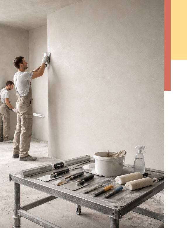 Штукатурка стен под покраску в Новокубанске от 4679 руб./м² — качественно и недорого | ОТДЕЛОЧНИК-Нкб