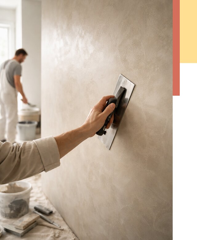 Венецианская штукатурка в Новокубанске от 3639 руб/м² — нанесение стен под ключ | ОТДЕЛОЧНИК-Нкб