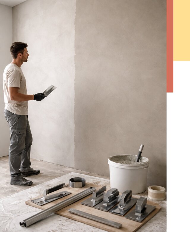 Нанесение микроцемента на стены в Новокубанске от 3327 руб./м2 под ключ | ОТДЕЛОЧНИК-Нкб