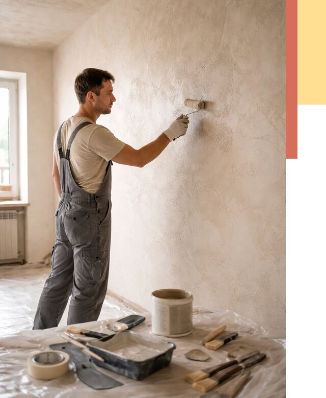 Нанесение лессирующей краски по декоративке в Новокубанске от 1820 руб. | ОТДЕЛОЧНИК-Нкб