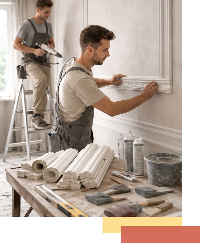 Монтаж лепнины на стены в Новокубанске профессионально и качественно