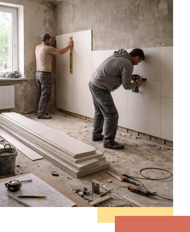 Монтаж ПВХ панелей на стены в Новокубанске качественно и быстро