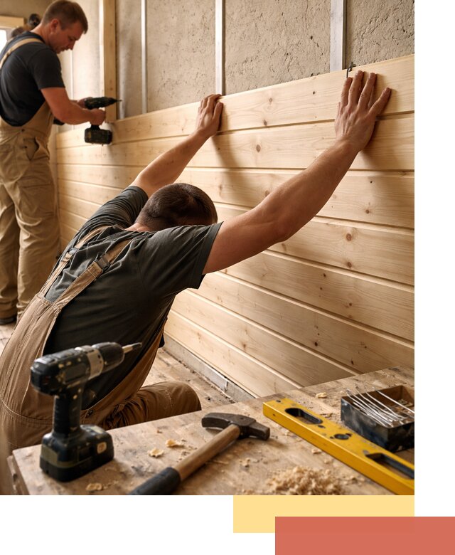 Монтаж деревянной вагонки на стены в Новокубанске быстро и качественно