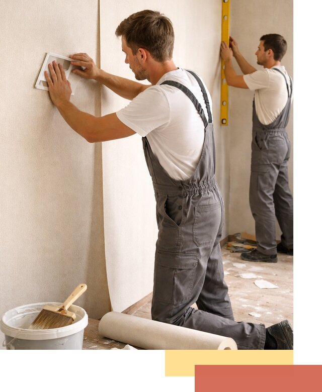 Поклейка бумажных обоев в Новокубанске качественно и недорого