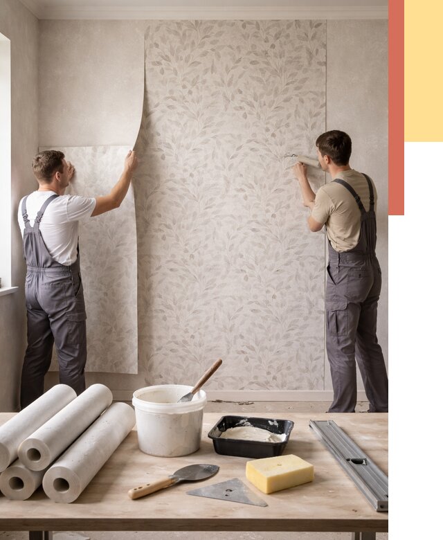 Поклейка обоев с подбором рисунка в Новокубанске от 3639 руб. | ОТДЕЛОЧНИК-Нкб - быстро и недорого