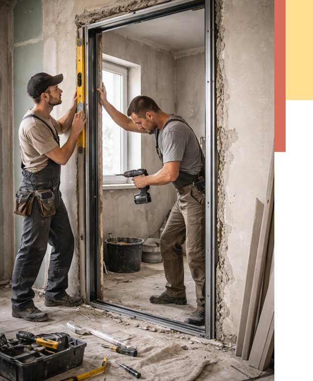 Закладка дверного проема в Новокубанске от 3639 руб. — быстро и недорого | ОТДЕЛОЧНИК-Нкб