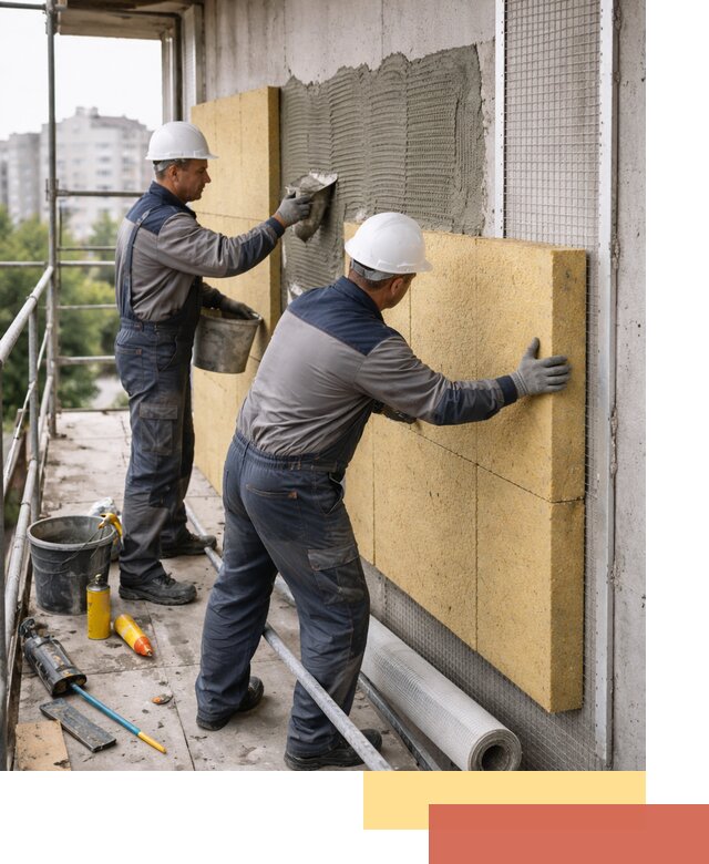 Утепление стен зданий и домов в Новокубанске качественно и надежно