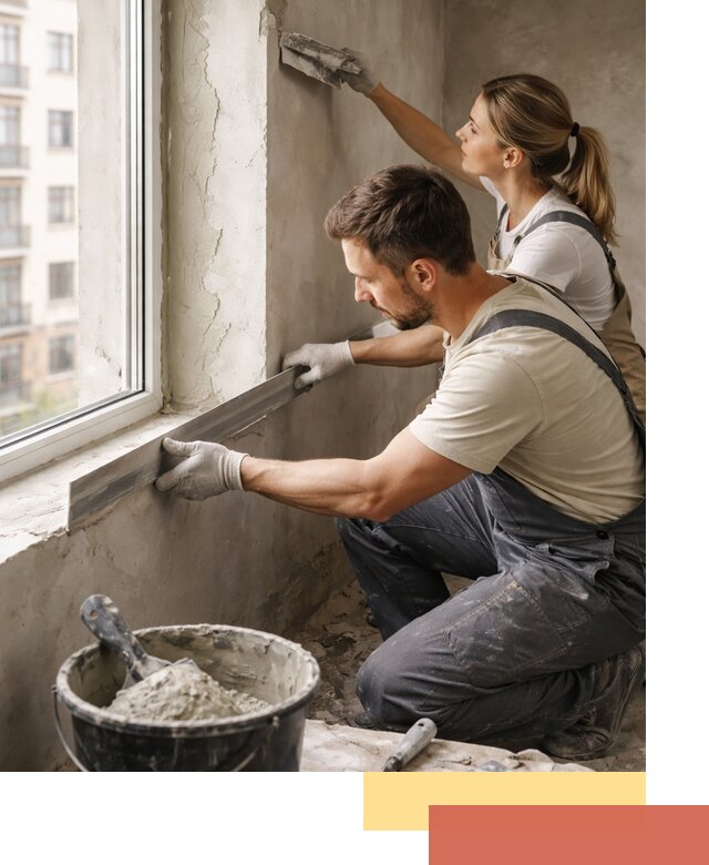 Штукатурка откосов дверей и окон профессионально в Новокубанске