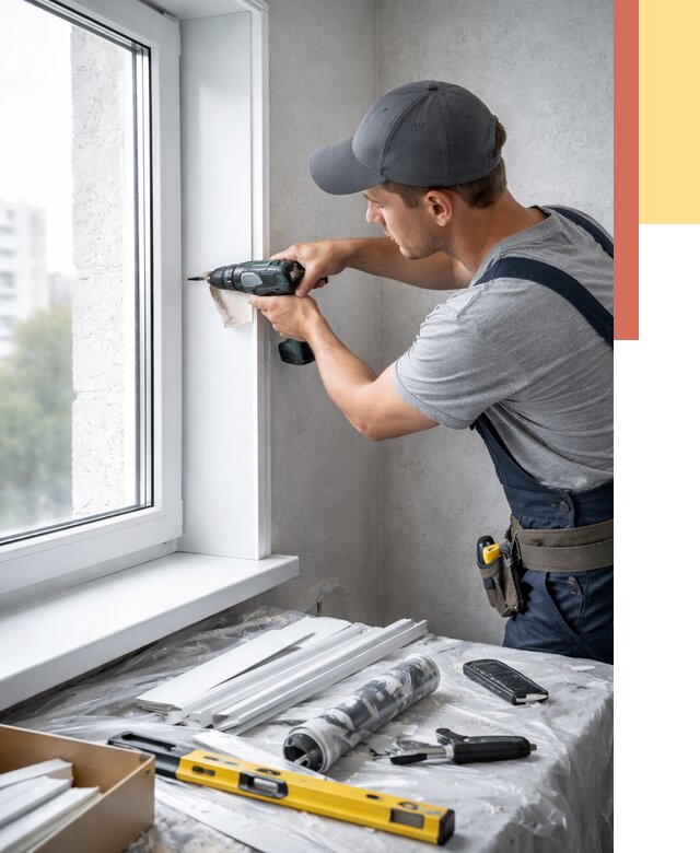 Установка пластиковых откосов в Новокубанске от 2340 руб. | ОТДЕЛОЧНИК-Нкб монтаж, быстро и недорого