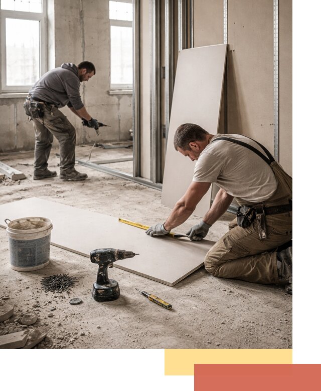 Кладка перегородок из ПГП под ключ в Новокубанске