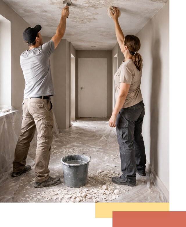 Удаление побелки с потолка в Новокубанске — быстро и аккуратно