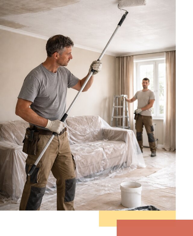 Грунтовка потолка в Новокубанске — подготовка под покраску и отделку