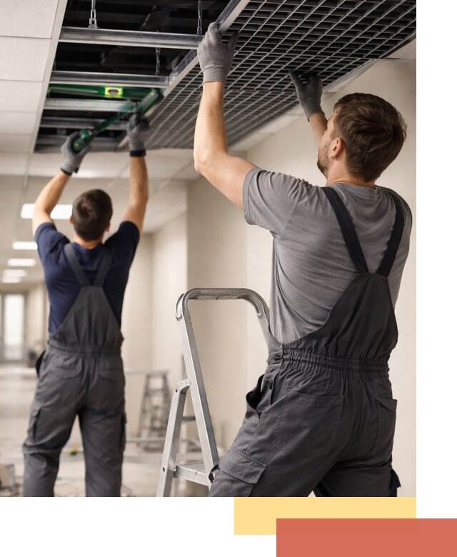 Монтаж потолка Грильято в Новокубанске: установка под ключ качественно