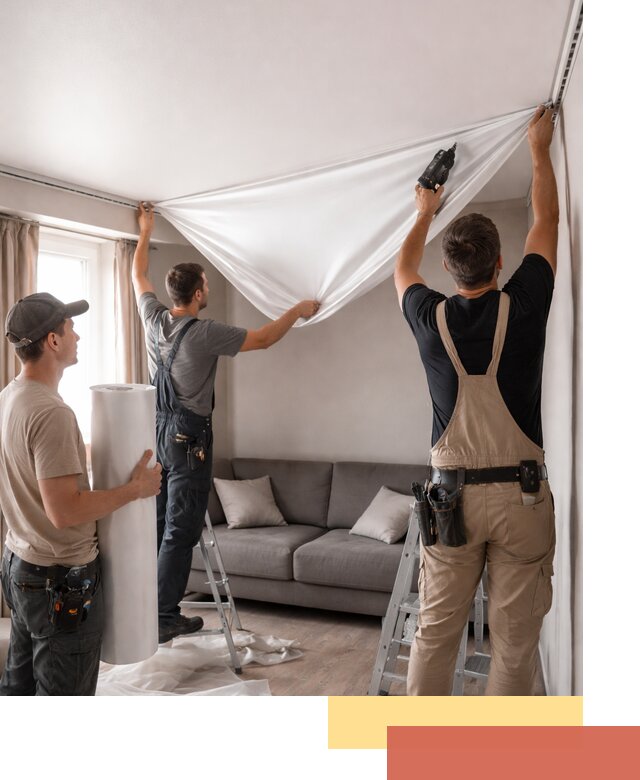 Монтаж сатинового натяжного потолка в Новокубанске качественно и быстро