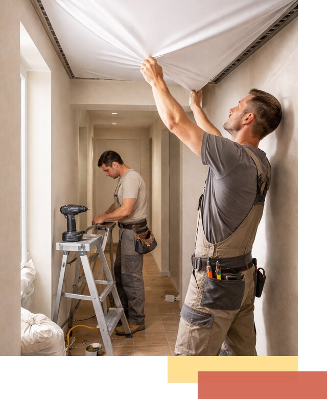 Монтаж натяжного потолка в прихожей в Новокубанске