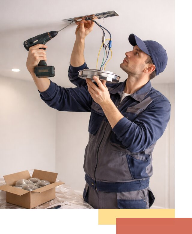 Установка люстры в натяжной потолок в Новокубанске