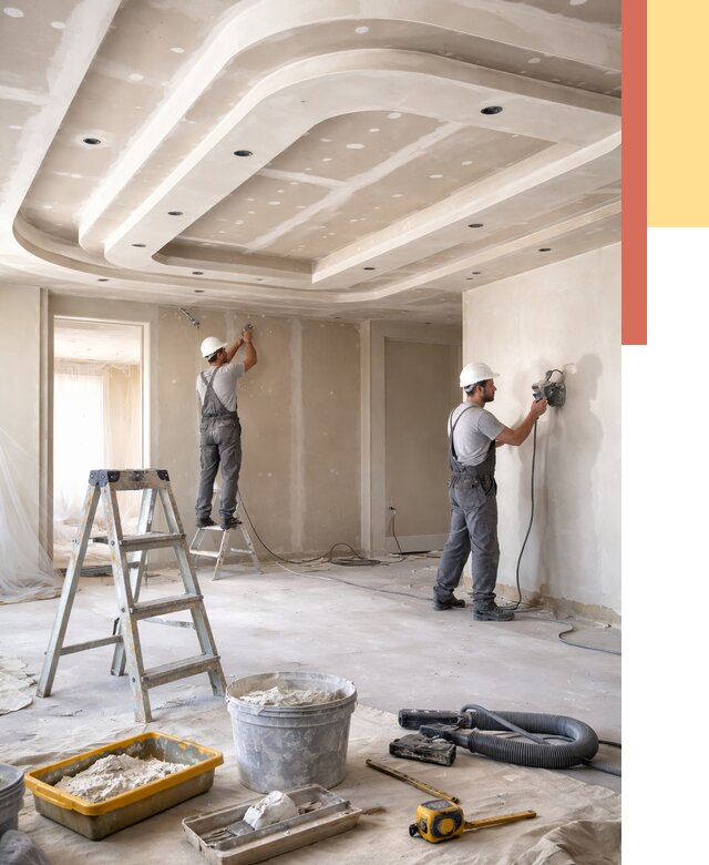 Многоуровневый потолок из гипсокартона в Новокубанске от 780 руб. под ключ | ОТДЕЛОЧНИК-Нкб