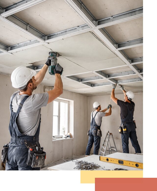 Кессонный потолок из гипсокартона под ключ в Новокубанске