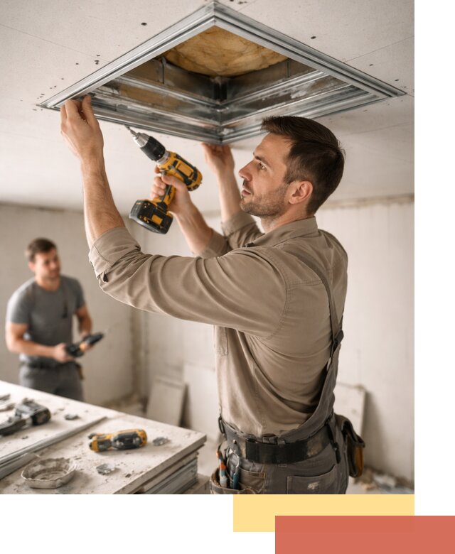 Монтаж люка в потолок из ГКЛ в Новокубанске