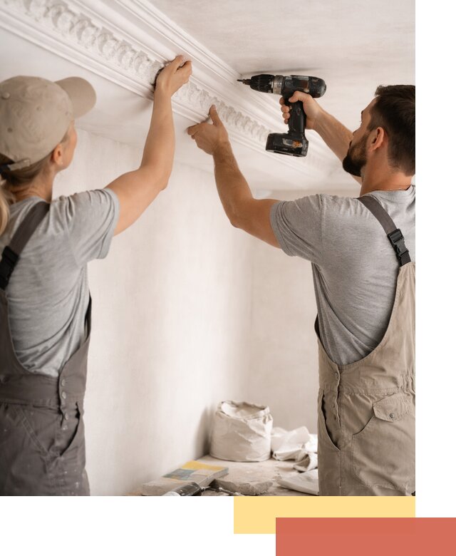 Профессиональный монтаж лепнины на потолок в Новокубанске