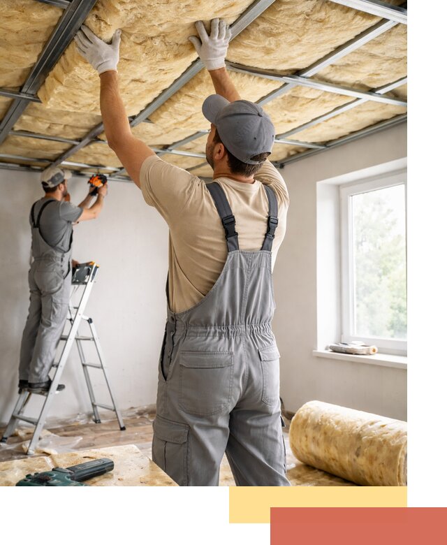 Утепление потолка под ключ в Новокубанске качественно и быстро