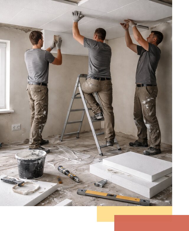 Утепление потолка пенопластом в Новокубанске быстро и качественно