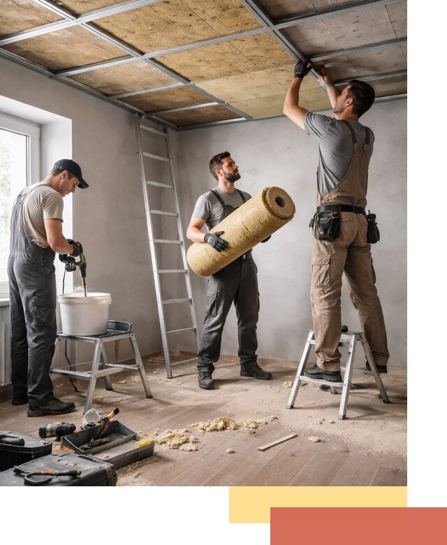 Шумоизоляция потолка в Новокубанске: профессиональный монтаж и отделка