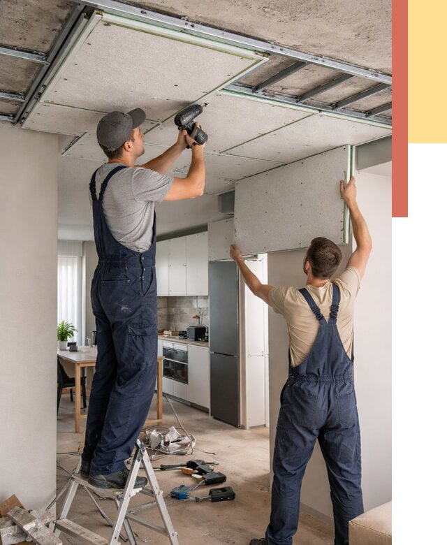 Шумоизоляция потолка панелями зипс в Новокубанске от 1924 руб. под ключ | ОТДЕЛОЧНИК-Нкб